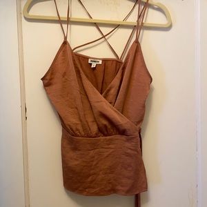 Express Strappy Tank, Rust/XS